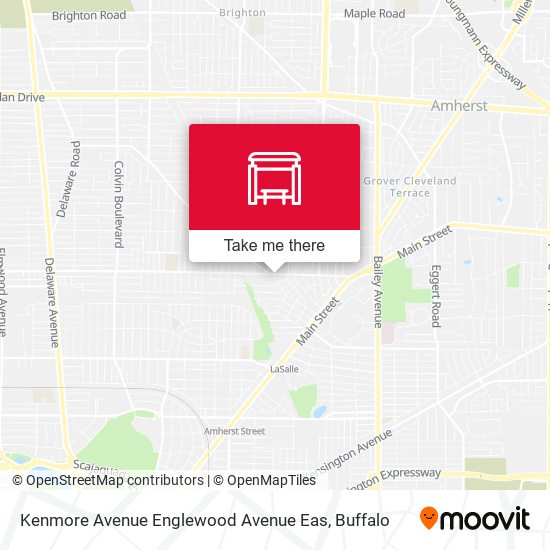 Mapa de Kenmore Avenue Englewood Avenue Eas