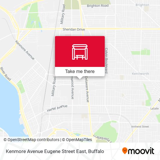 Kenmore Avenue Eugene Street East map