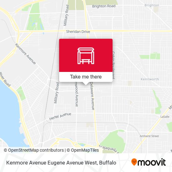 Kenmore Avenue Eugene Avenue West map