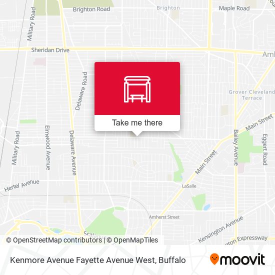 Kenmore Avenue Fayette Avenue West map