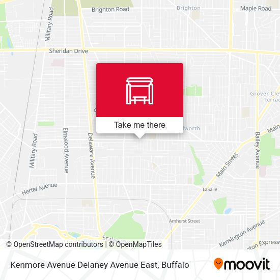 Mapa de Kenmore Avenue Delaney Avenue East