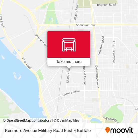 Mapa de Kenmore Avenue Military Road East F