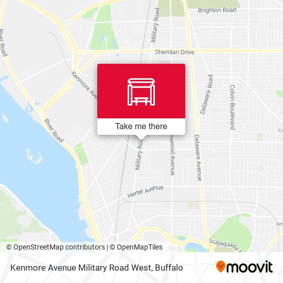 Mapa de Kenmore Avenue Military Road West