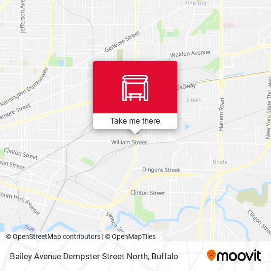 Mapa de Bailey Avenue Dempster Street North