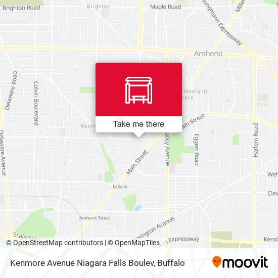 Kenmore Avenue Niagara Falls Boulev map