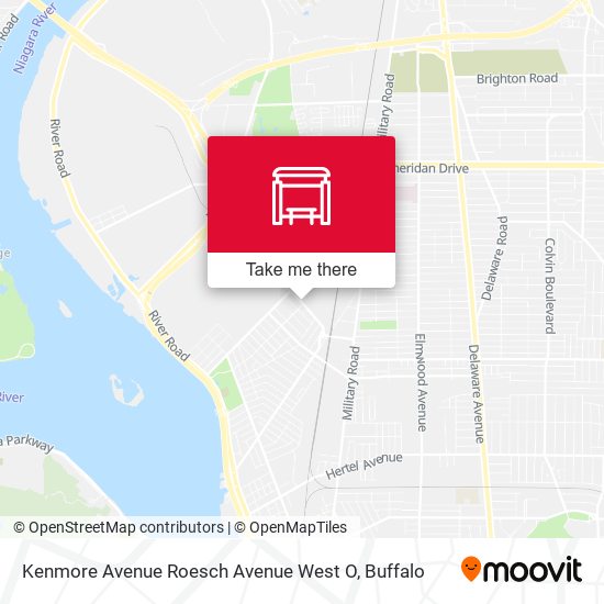 Mapa de Kenmore Avenue Roesch Avenue West O