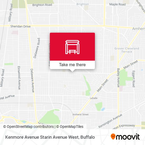 Kenmore Avenue Starin Avenue West map