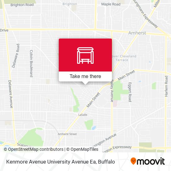 Kenmore Avenue University Avenue Ea map