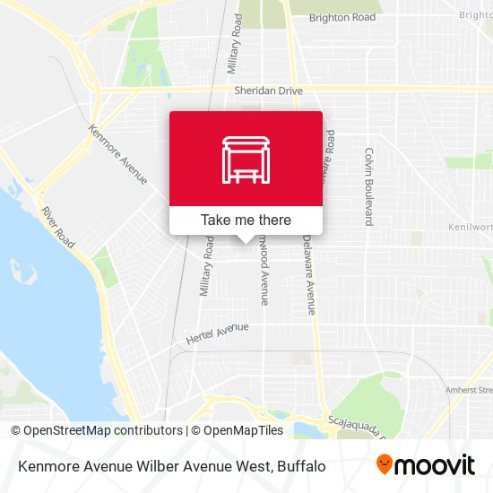 Mapa de Kenmore Avenue Wilber Avenue West