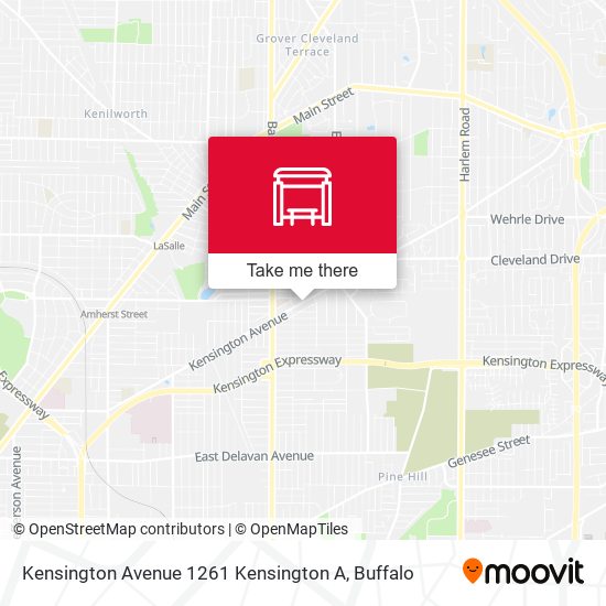 Kensington Avenue 1261 Kensington A map