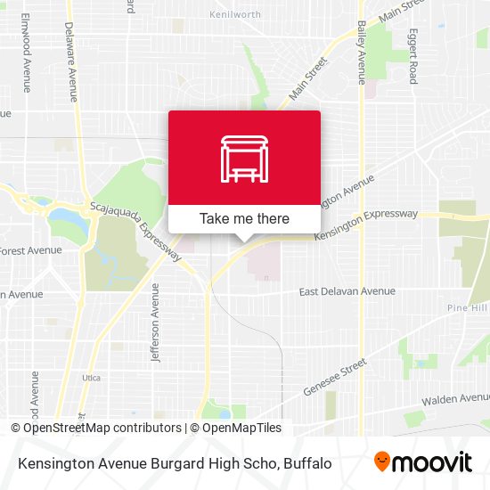 Kensington Avenue Burgard High Scho map