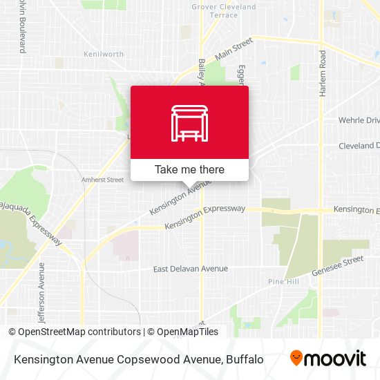 Mapa de Kensington Avenue Copsewood Avenue