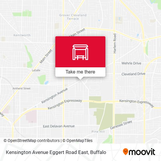 Mapa de Kensington Avenue Eggert Road East