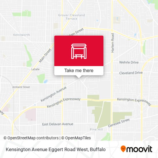 Mapa de Kensington Avenue Eggert Road West