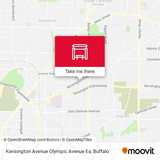 Kensington Avenue Olympic Avenue Ea map