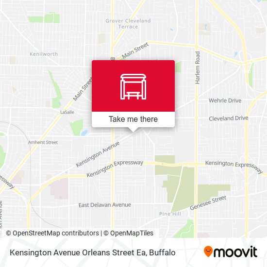 Kensington Avenue Orleans Street Ea map