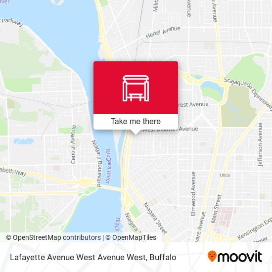 Mapa de Lafayette Avenue West Avenue West