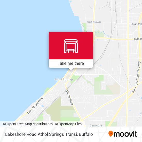 Lakeshore Road Athol Springs Transi map
