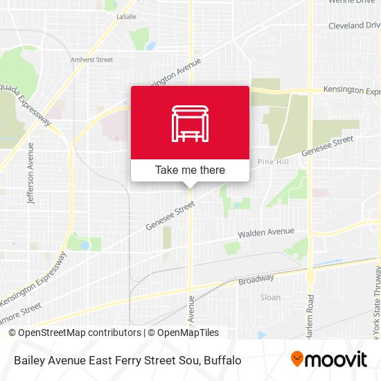 Bailey Avenue East Ferry Street Sou map