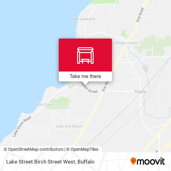 Lake Street Birch Street West map