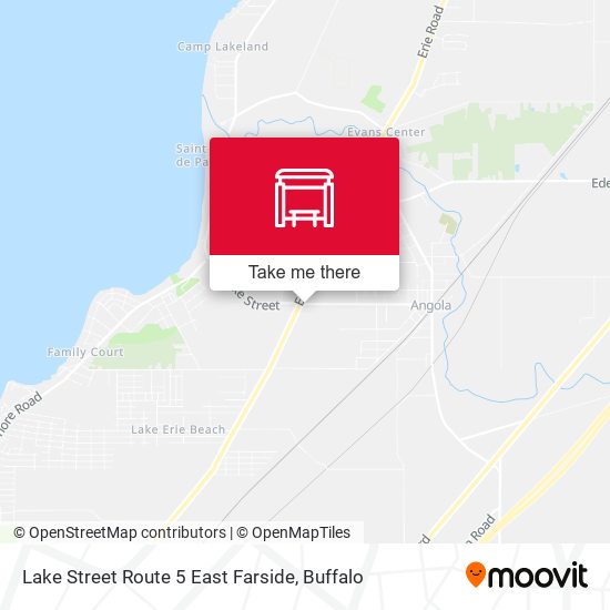 Lake Street Route 5 East Farside map