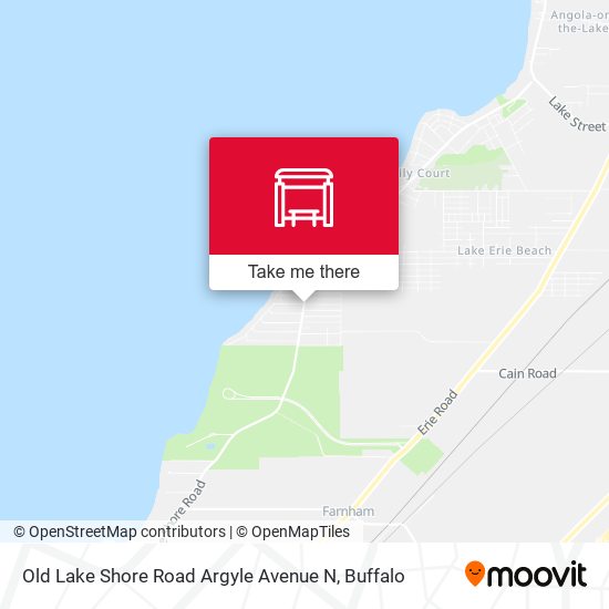 Old Lake Shore Road Argyle Avenue N map
