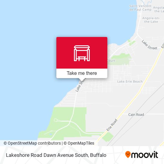 Lakeshore Road Dawn Avenue South map