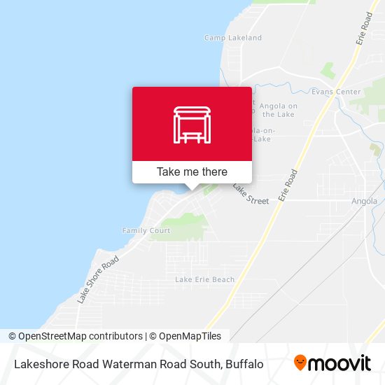 Mapa de Lakeshore Road Waterman Road South