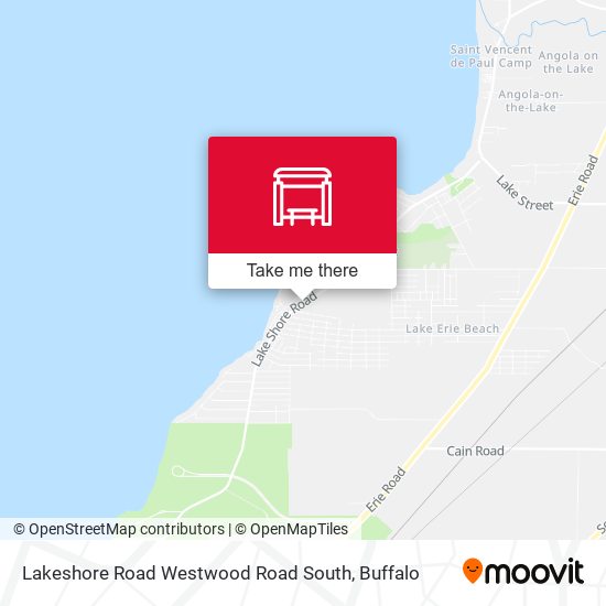 Mapa de Lakeshore Road Westwood Road South