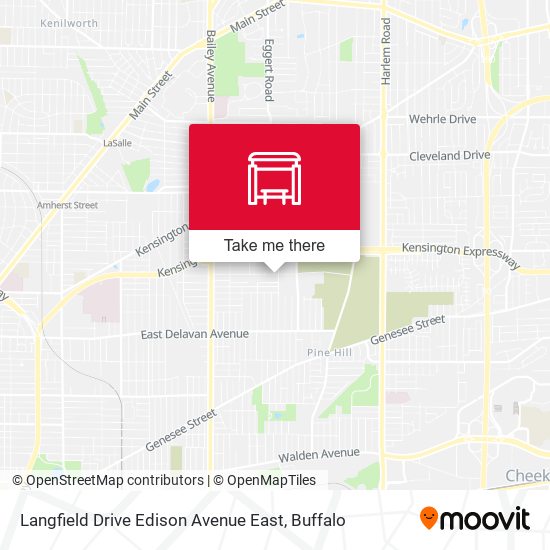 Mapa de Langfield Drive Edison Avenue East