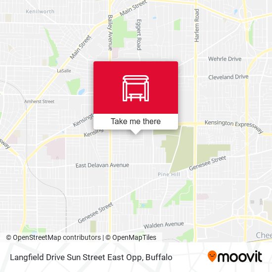 Mapa de Langfield Drive Sun Street East Opp