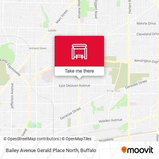 Bailey Avenue Gerald Place North map