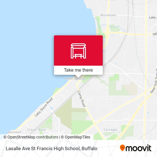 Mapa de Lasalle Ave St Francis High School