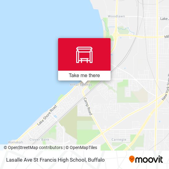 Lasalle Ave St Francis High School map