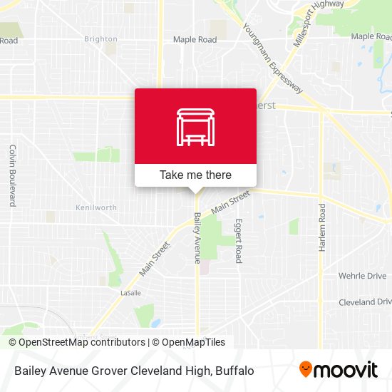 Mapa de Bailey Avenue Grover Cleveland High