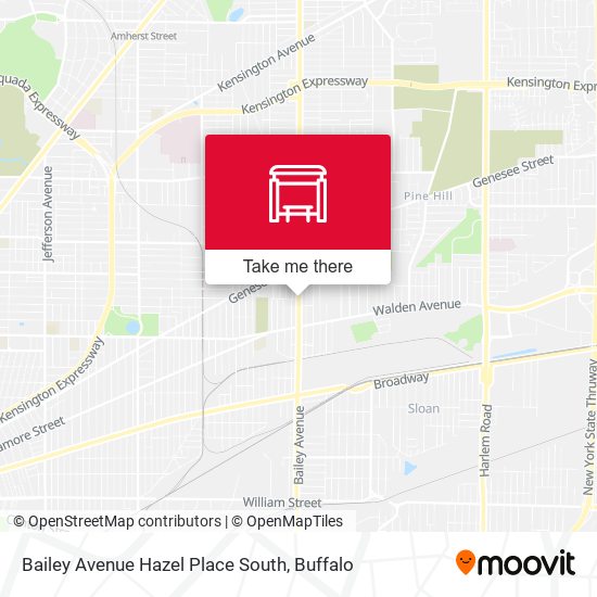 Bailey Avenue Hazel Place South map