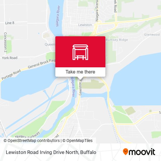 Lewiston Road Irving Drive North map