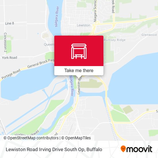 Mapa de Lewiston Road Irving Drive South Op