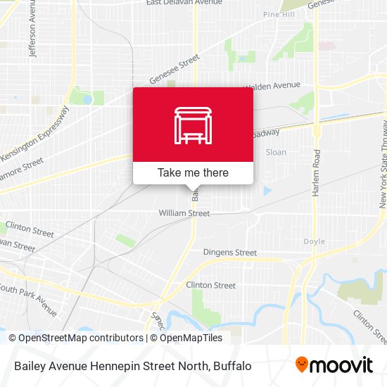 Mapa de Bailey Avenue Hennepin Street North
