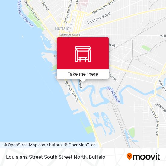 Louisiana Street South Street North map