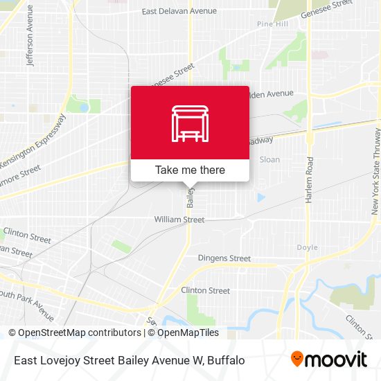 East Lovejoy Street Bailey Avenue W map
