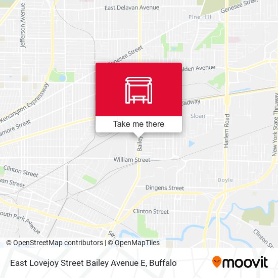 Mapa de East Lovejoy Street Bailey Avenue E