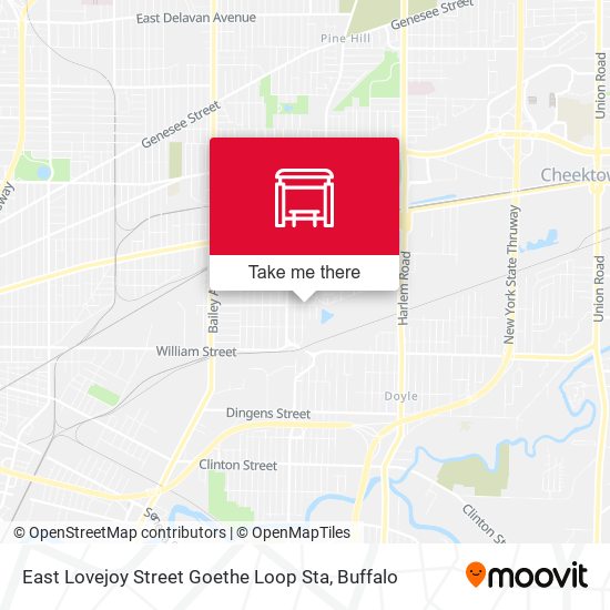 East Lovejoy Street Goethe Loop Sta map