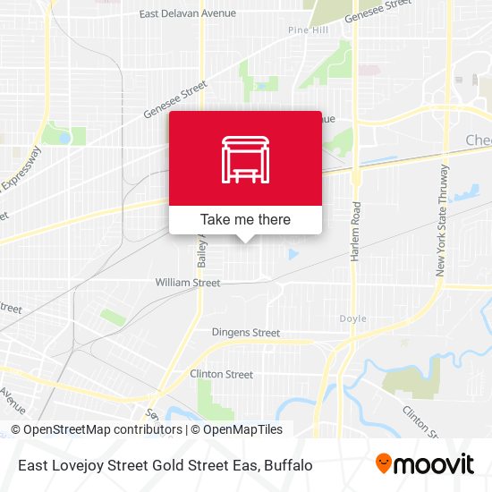 Mapa de East Lovejoy Street Gold Street Eas