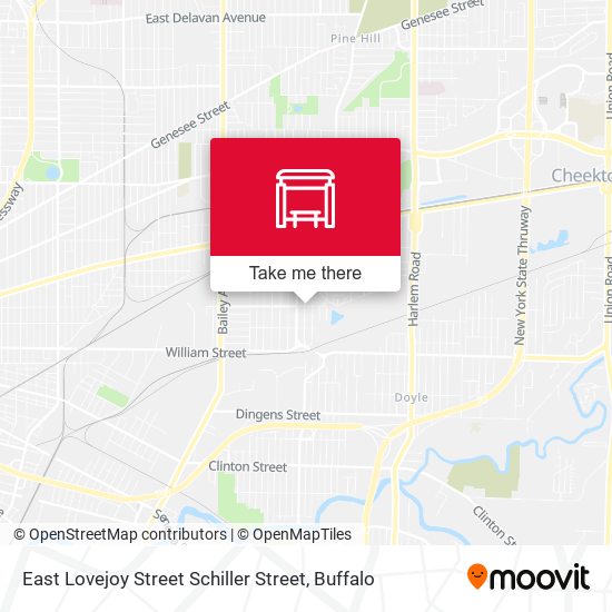 Mapa de East Lovejoy Street Schiller Street