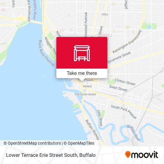 Lower Terrace Erie Street South map