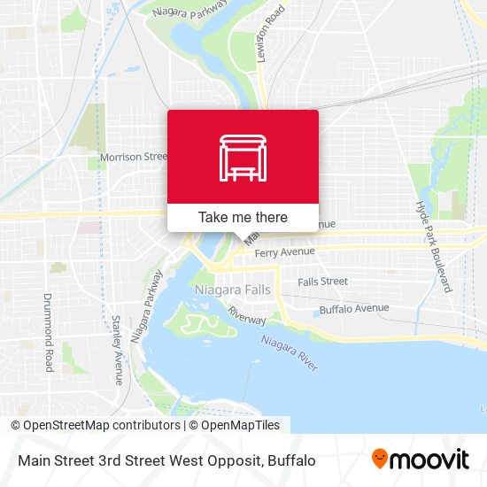 Mapa de Main Street 3rd Street West Opposit