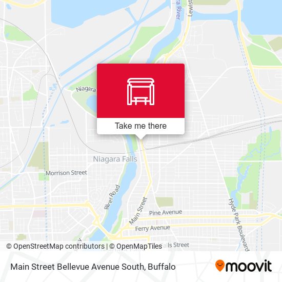 Main Street Bellevue Avenue South map