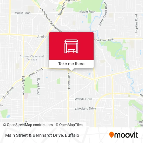 Main Street & Bernhardt Drive map