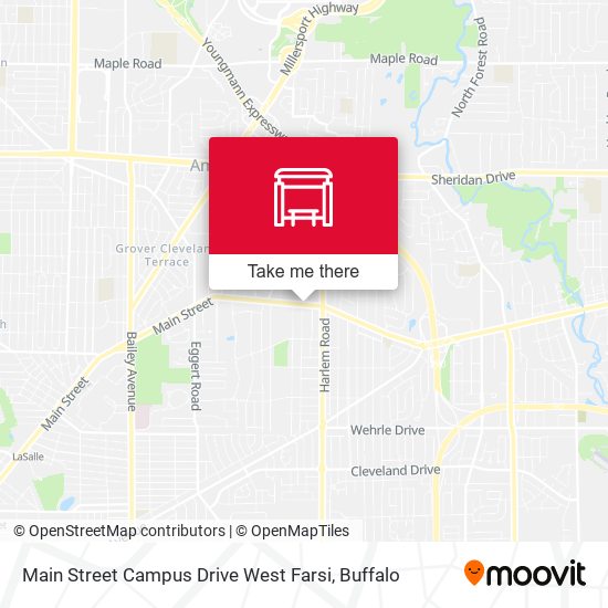 Main Street Campus Drive West Farsi map